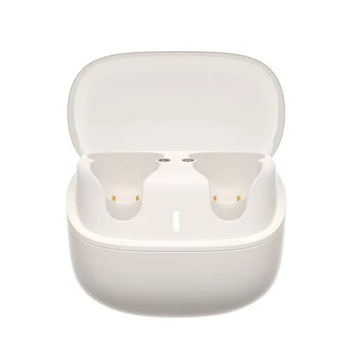 Havit - Vezeték nélküli fülhallgató (TW980) - sporthoz, nyitott fülre illeszkedő, mikrofonnal, Bluetooth 5.3, TWS, USB-C, 400mAh - bézs