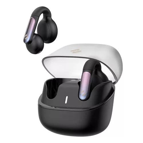 Havit - Vezeték nélküli fülhallgató (TW980) - Sporthoz, Nyitott Fülre Csipesszel, Mikrofonnal, Bluetooth 5.3, TWS, USB-C, 400mAh - Fekete