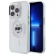 Karl Lagerfeld - IML MagSafe (KLHMP13LHLSCHH) - iPhone 13 Pro - White Metal Choupette's Head