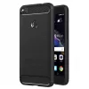 Techsuit - Carbon szilikon tok - Huawei P9 Lite 2017 / P8 Lite 2017 - Fekete