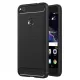 Techsuit - Carbon szilikon tok - Huawei P9 Lite 2017 / P8 Lite 2017 - Fekete
