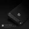 Techsuit - Carbon szilikon tok - Huawei P9 Lite 2017 / P8 Lite 2017 - Fekete