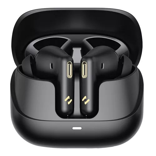 Havit - Vezeték nélküli fülhallgató (TW906 Pro) - Bluetooth 5.3, Mikrofonnal, TWS, ANC, C típusú, 300mAh - Fekete
