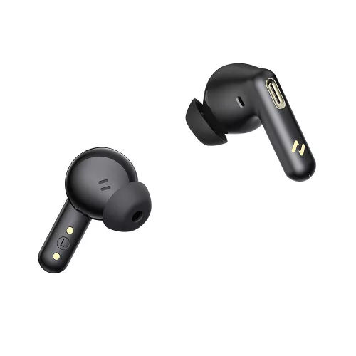 Havit - Vezeték nélküli fülhallgató (TW906 Pro) - Bluetooth 5.3, Mikrofonnal, TWS, ANC, C típusú, 300mAh - Fekete