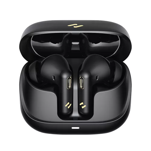 Havit - Vezeték nélküli fülhallgató (TW906 Pro) - Bluetooth 5.3, Mikrofonnal, TWS, ANC, C típusú, 300mAh - Fekete