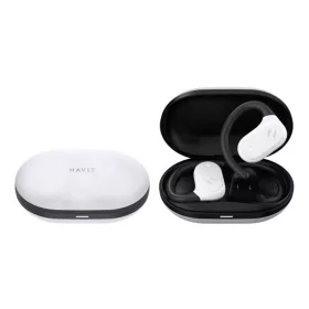   Havit - Vezeték nélküli fülhallgató (OWS915) - Mikrofonnal, Bluetooth 5.4, TWS, ENC, IPX5, USB-C, 1000mAh, Havit Life alkalmazás - Szürke