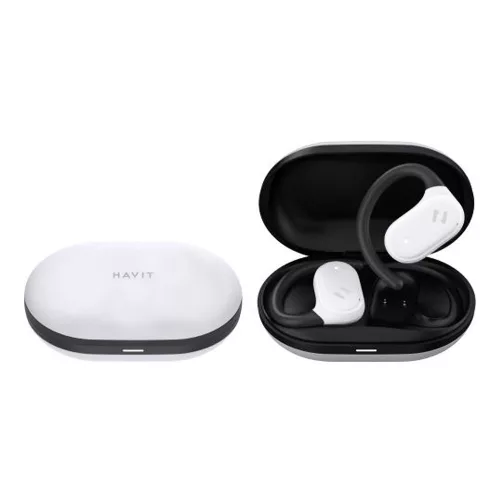 Havit - Vezeték nélküli fülhallgató (OWS915) - Mikrofonnal, Bluetooth 5.4, TWS, ENC, IPX5, USB-C, 1000mAh, Havit Life alkalmazás - Szürke