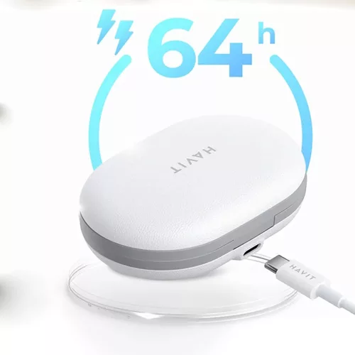 Havit - Vezeték nélküli fülhallgató (OWS915) - Mikrofonnal, Bluetooth 5.4, TWS, ENC, IPX5, USB-C, 1000mAh, Havit Life alkalmazás - Szürke