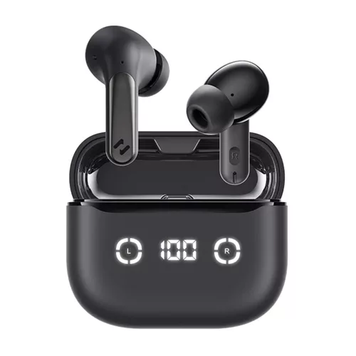 Havit - Vezeték nélküli fülhallgató (TW984) - Bluetooth 5.4, ANC, digitális kijelző, True Wireless, C típusú, 420mAh, Havit Life alkalmazás - Fekete