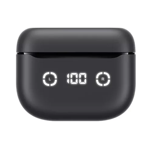 Havit - Vezeték nélküli fülhallgató (TW984) - Bluetooth 5.4, ANC, digitális kijelző, True Wireless, C típusú, 420mAh, Havit Life alkalmazás - Fekete
