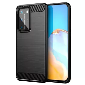 Techsuit - Carbon szilikon tok - Huawei P40 Pro - Fekete