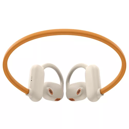 Havit - Bluetooth fülhallgató Freego Pro (E553BT) - sporthoz, Bluetooth, Type-C, AI hívászaj-szűrés, 110mAh - bézs