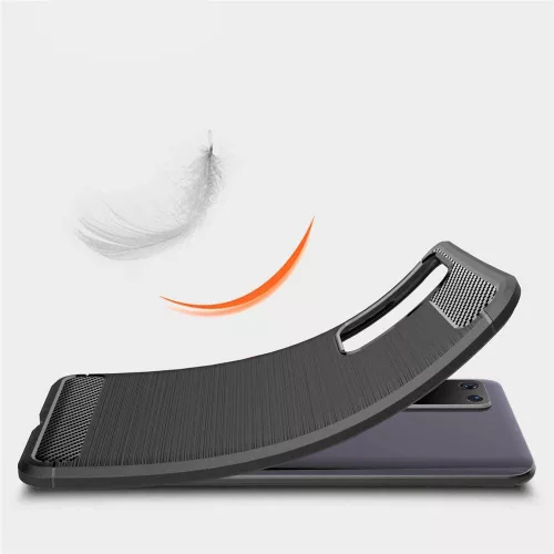 Techsuit - Carbon szilikon tok - Huawei P40 Pro - Fekete