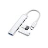 Havit - Docking Station (HB41) - USB 3.0, 3x USB 2.0, 11.8cm Cable Length, Aluminium Alloy - Silver
