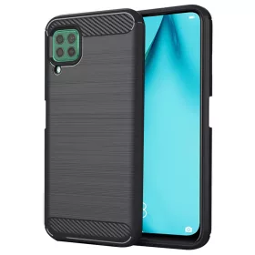 Techsuit - Carbon szilikon tok - Huawei P40 lite - Fekete