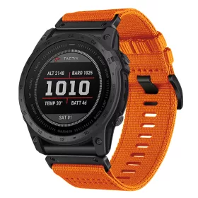   Techsuit - Watchband QuickFit 22mm (W070) - Garmin Fenix 5/5 Plus 6/6 Pro/7/Forerunner 945/970/Approach S60 - Orange Blossom