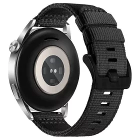   Techsuit - Watchband 20mm (W070) - Samsung Galaxy Watch 4/5/Active 2, Huawei Watch GT 3 (42mm)/GT 3 Pro (43mm) - Obsidian Black