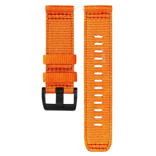 Techsuit - Watchband 20mm (W070) - Samsung Galaxy Watch 4/5/Active 2, Huawei Watch GT 3 (42mm)/GT 3 Pro (43mm) - Orange Blossom
