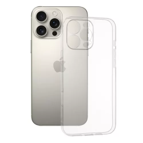 Techsuit - Clear Silicone tok - iPhone 16 Pro Max - Átlátszó