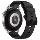 Techsuit - Watchband 22mm (W070) - Samsung Galaxy Watch (46mm)/Watch 3/Gear S3, Huawei Watch GT/GT 2 (46mm) - Obsidian Black