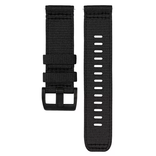 Techsuit - Watchband 22mm (W070) - Samsung Galaxy Watch (46mm)/Watch 3/Gear S3, Huawei Watch GT/GT 2 (46mm) - Obsidian Black