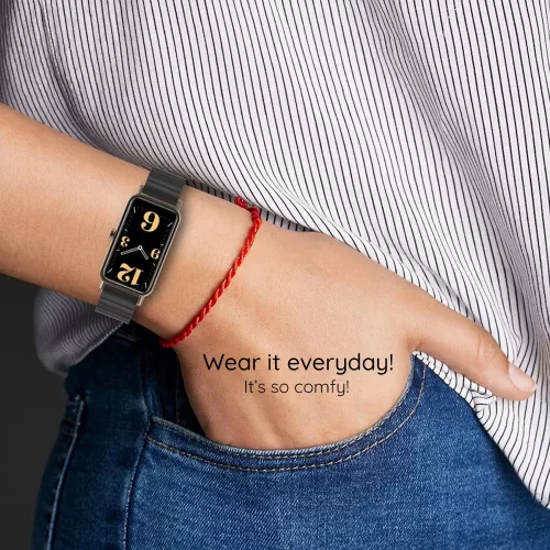 Techsuit - Watchband (W012) - Apple Watch 1/2/3/4/5/6/7/8/9/10/11/SE/SE 2/SE 3 (38/40/41/42mm) - Silver