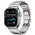 Techsuit - Watchband (W012) - Apple Watch 1/2/3/4/5/6/7/8/9/10/11/SE/SE 2/SE 3/Ultra/Ultra 2/Ultra 3 (42/44/45/46/49mm) - Silver