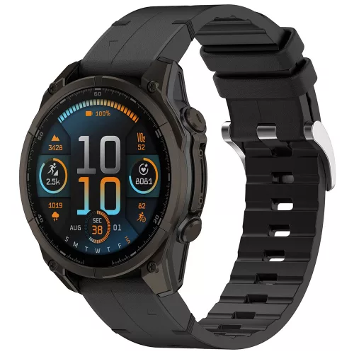 Techsuit - Watchband QuickFit 20mm (W071) - Instinct 2S/2S Solar/Approach S70 42mm/fenix 7S Pro Sapphire Solar - Black