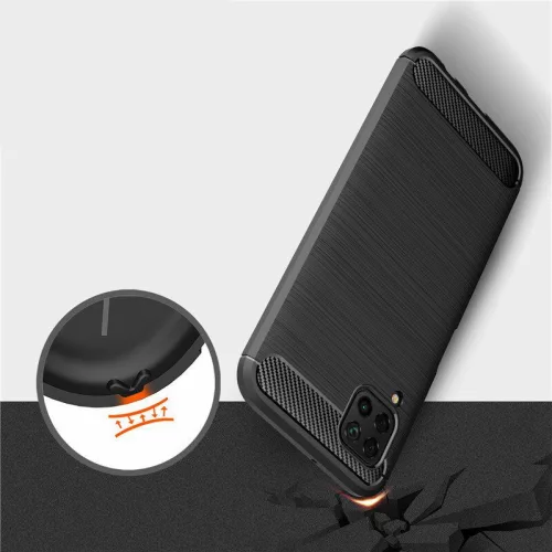Techsuit - Carbon szilikon tok - Huawei P40 lite - Fekete