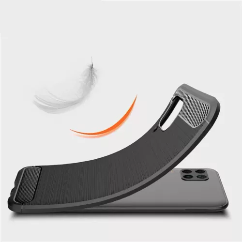 Techsuit - Carbon szilikon tok - Huawei P40 lite - Fekete