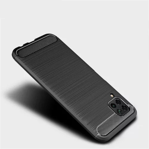 Techsuit - Carbon szilikon tok - Huawei P40 lite - Fekete