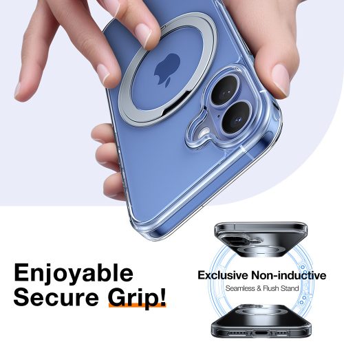 Torras - Ostand Pro MagSafe Series tok - iPhone 16 - Átlátszó