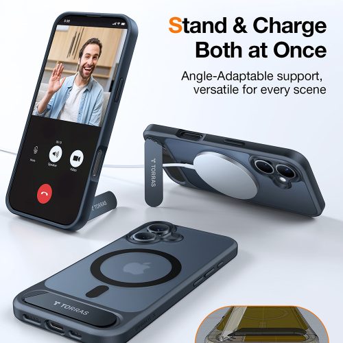 Torras - Pstand MagSafe - iPhone 16 Plus - Black