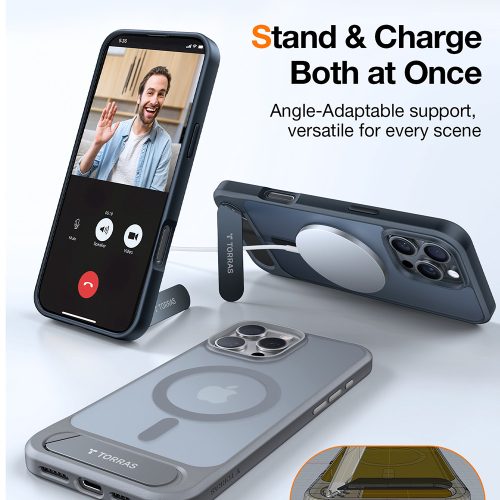 Torras - Pstand MagSafe - iPhone 16 Pro - Black