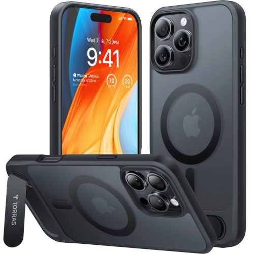 Torras - Pstand MagSafe - iPhone 16 Pro Max - Black