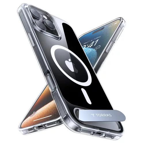 Torras - Pstand MagSafe - iPhone 16 Pro Max - Clear