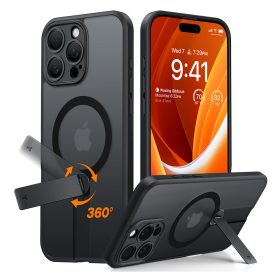 Torras - Pstand Spin MagSafe - iPhone 16 Pro - Black