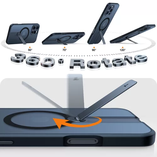 Torras - Pstand Spin MagSafe - iPhone 16 Pro - Black