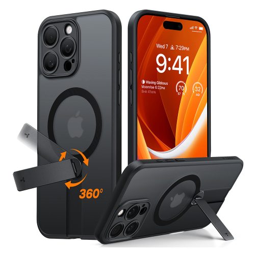 Torras - Pstand Spin MagSafe - iPhone 16 Pro Max - Black