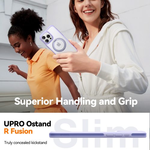 Torras - Ostand R Fusion MagSafe Series tok - iPhone 16 Pro - Fekete