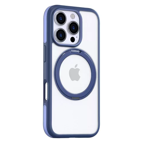 Torras - Ostand R Fusion MagSafe Series - iPhone 16 Pro - Navy Blue