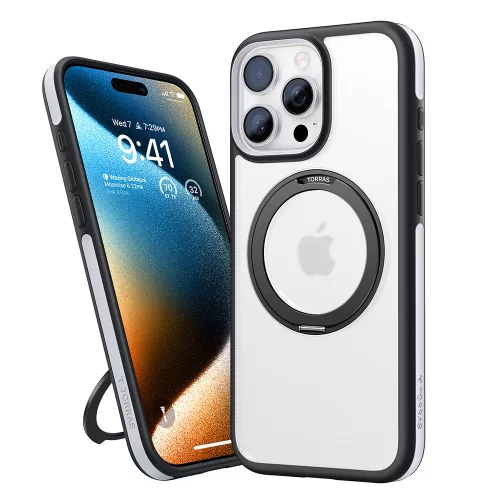 Torras - Ostand R Fusion MagSafe Series - iPhone 16 Pro Max - Black