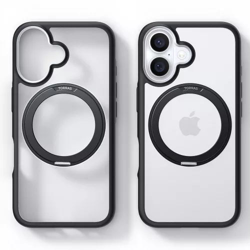 Torras - Ostand R Fusion MagSafe Series - iPhone 16 - Black