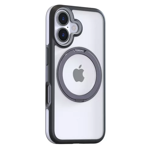 Torras - Ostand R Fusion MagSafe Series - iPhone 16 Plus - Black