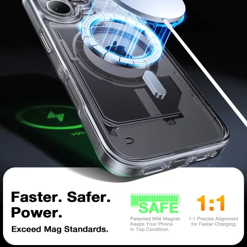 Torras - Diamond MagSafe Series - iPhone 16 - Clear