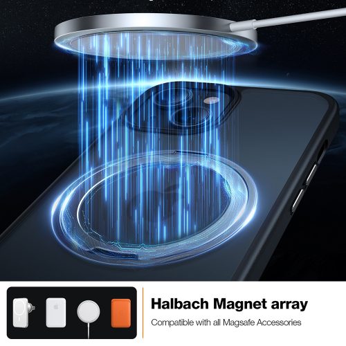 Torras - Ostand Pro MagSafe Series tok - iPhone 15 - Fekete