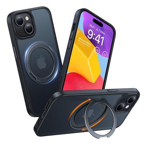 Torras - Ostand Pro MagSafe Series tok - iPhone 15 - Fekete