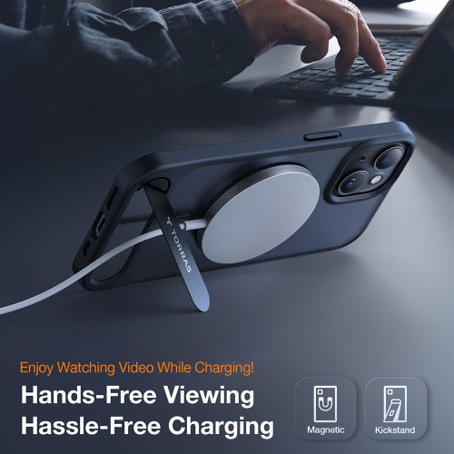 Torras - Pstand MagSafe - iPhone 15 Plus - Black