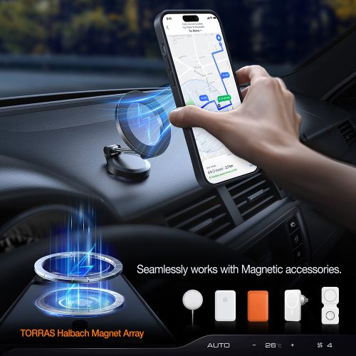 Torras - Pstand MagSafe - iPhone 15 Plus - Black