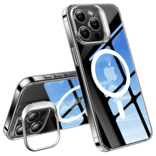 Torras - Lstand MagSafe tok - iPhone 15 Pro - Clear